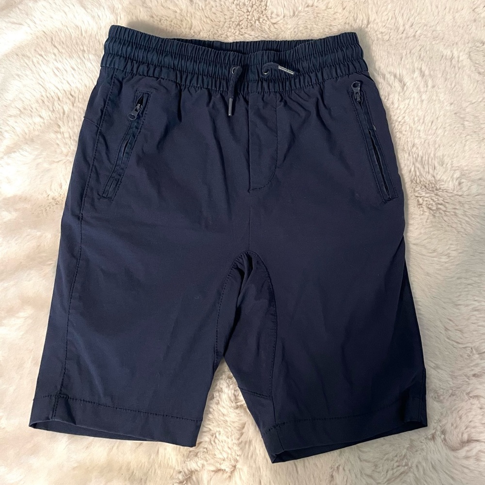 Gap Kids Navy Short Zip Hybrid Short Tapestry Large 10-11 EUC